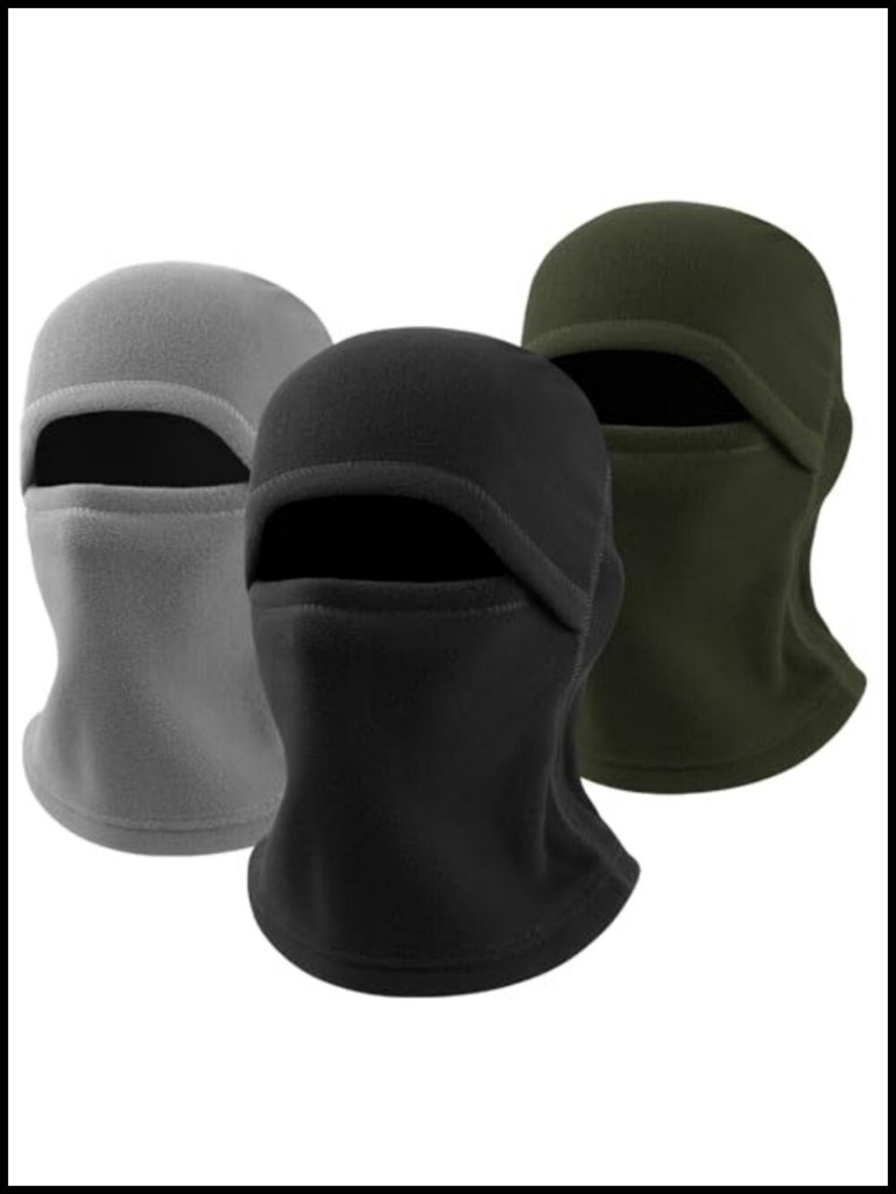 Fleece Balaclava Ski Mask Windproof Thermal Full Face Cover for Cold Weather
